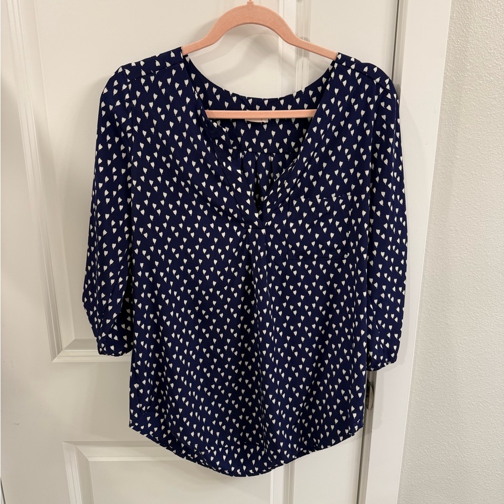 Size small blue blouse